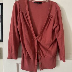 White House Black Market Rose Knit Top